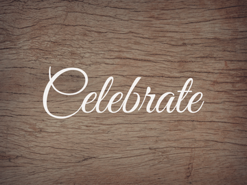 Celebrate Decal - Holiday Graduation/Congratulations/Wedding/Birthday Vinyl Decals for Home, Gifts, Businesses and More!